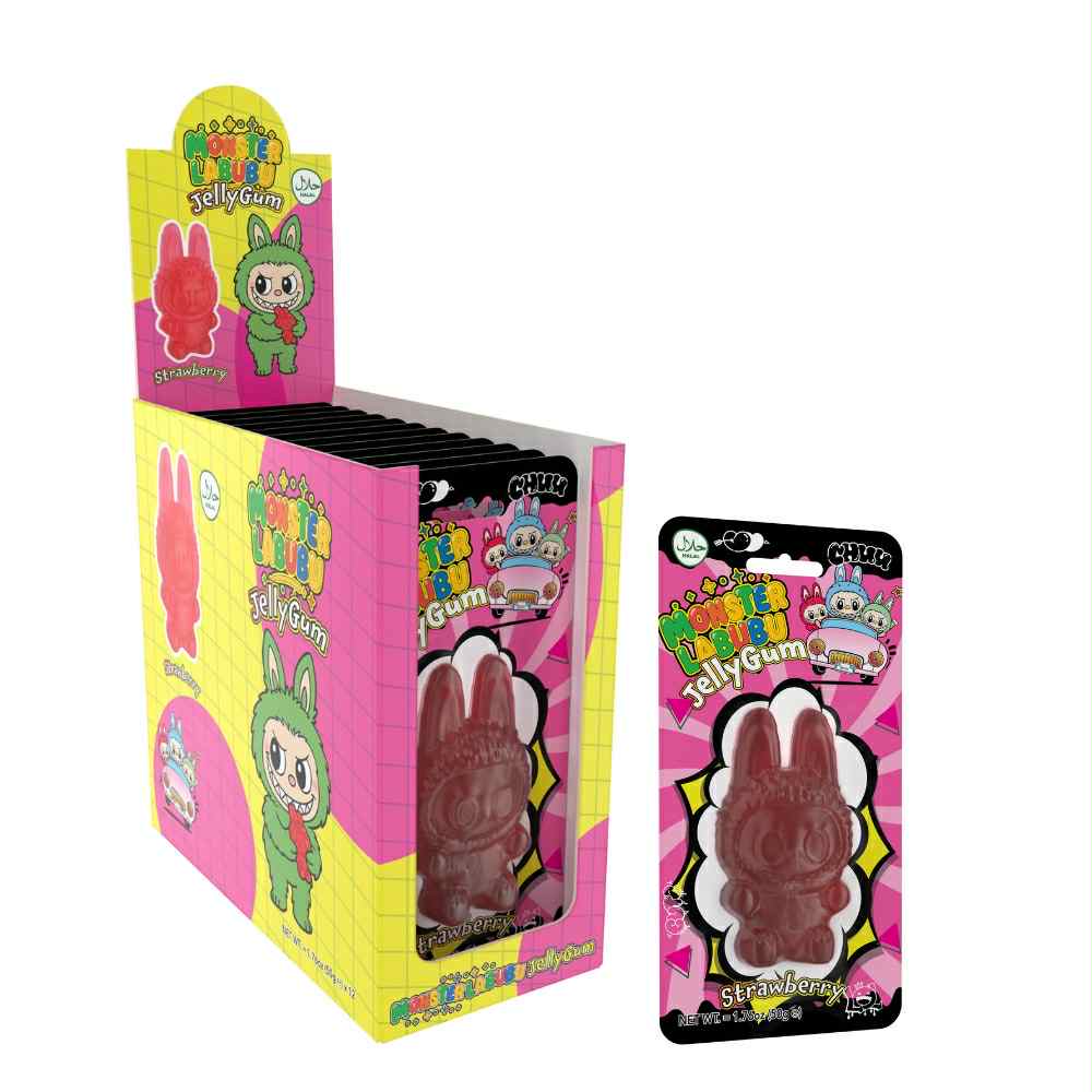 Monster Labubu Strawberry Jelly Gum 50G