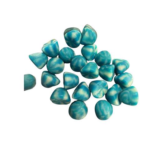 Blue raspberry twist kisses